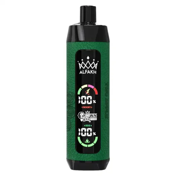 Al Fakher Crown Bar 20K (20000) Puffs Disposable Vape 30ML E-liquid Capacity LCD Screen Leather wrap Rechargeable 2 Al Fakher Crown Bar 20K (20000) Puffs Disposable Vape 30ML E-liquid Capacity LCD Screen Leather wrap Rechargeable vapes88.com