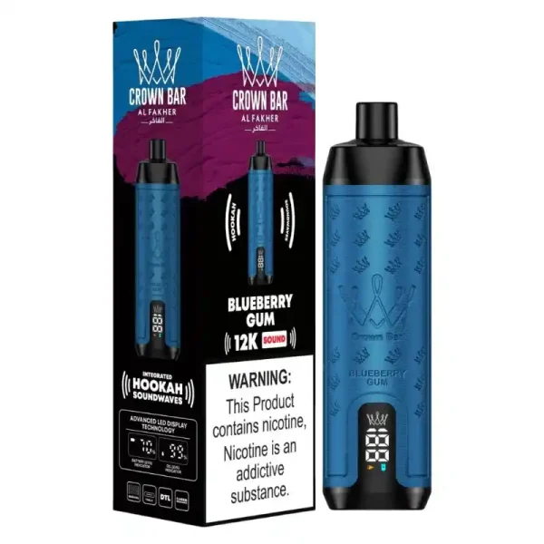 Al Fakher Crown Bar 12K (12000) Puffs 18ML E-liquid Direct-To-Lung (DTL) 750mAh Type-C Battery Disposable Vape 17 Al Fakher Crown Bar 12K (12000) Puffs 22ML E-liquid Direct-To-Lung (DTL) Leather Wrap 600mAh Type-C Battery Disposable Vape