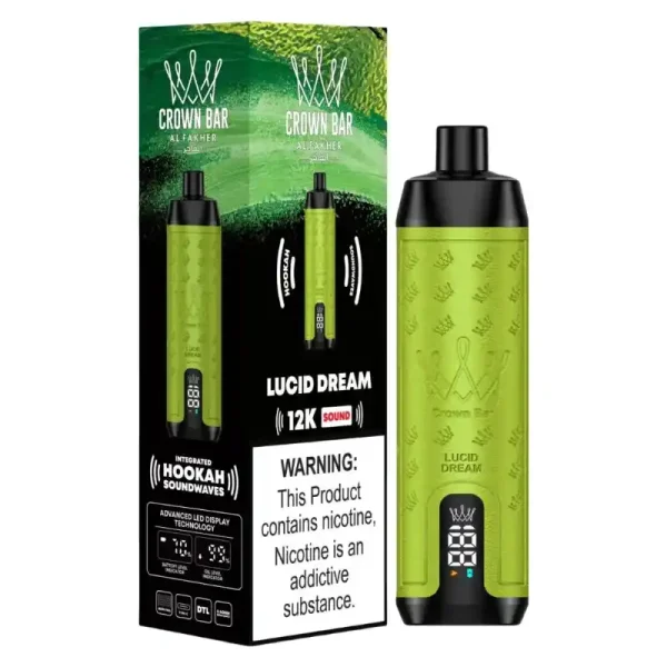 Al Fakher Crown Bar 12K (12000) Puffs 18ML E-liquid Direct-To-Lung (DTL) 750mAh Type-C Battery Disposable Vape 9 Al Fakher Crown Bar 12K (12000) Puffs 22ML E-liquid Direct-To-Lung (DTL) Leather Wrap 600mAh Type-C Battery Disposable Vape