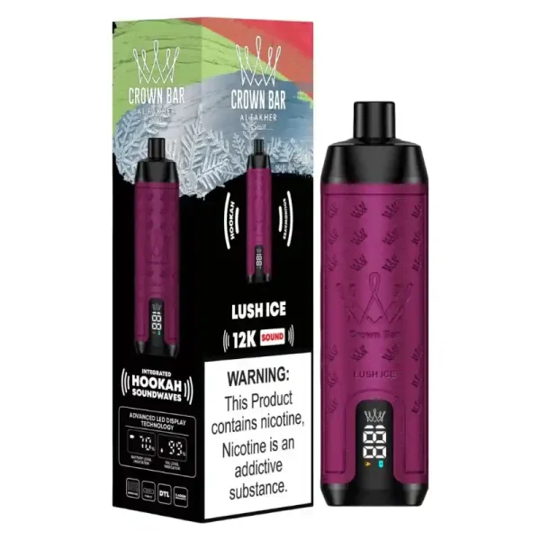 Al Fakher Crown Bar 12K (12000) Puffs 18ML E-liquid Direct-To-Lung (DTL) 750mAh Type-C Battery Disposable Vape 8 Al Fakher Crown Bar 12K (12000) Puffs 22ML E-liquid Direct-To-Lung (DTL) Leather Wrap 600mAh Type-C Battery Disposable Vape