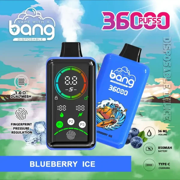Bang 36K (36000) Puffs Advanced Fingerprint Full Screen 0% 2% 3% 5% Nicotine 36mL E-liquid Smart Full-Screen Display Disposable Vape 12 Bang 36K(36000) Puffs Advanced Fingerprint Full Screen 0% 2% 3% 5% Nicotine 36mL E-liquid Smart Full-Screen Display Disposable Vape