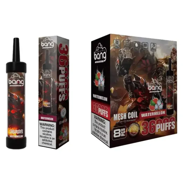 Bang 36K (36000) Puffs DTL LED Color Light 40ml E-liquid Type-C Charging 0% 2% 3% 5% Nicotine Disposable Vape Pen 2 Bang 36K(36000) Puffs DTL LED Color Light 40ml E-liquid Type-C Charging 0% 2% 3% 5% Nicotine Disposable Vape Pen