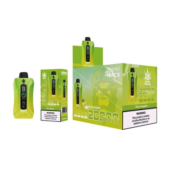 Bang Beach 20K (20000) Puffs LED Display Adjustable Airflow 35 ml E-liquid 650mAh Battery 0% 2% 3% 5% Nicotine Disposable Vape 6 Bang Beach 20K(20000) Puffs LED Display Adjustable airflow 35 ml E-liquid 650mAh Battery 0% 2% 3% 5% Nicotine Disposable Vape
