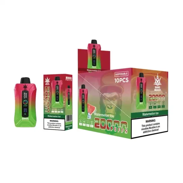 Bang Beach 20K (20000) Puffs LED Display Adjustable Airflow 35 ml E-liquid 650mAh Battery 0% 2% 3% 5% Nicotine Disposable Vape 2 Bang Beach 20K(20000) Puffs LED Display Adjustable airflow 35 ml E-liquid 650mAh Battery 0% 2% 3% 5% Nicotine Disposable Vape