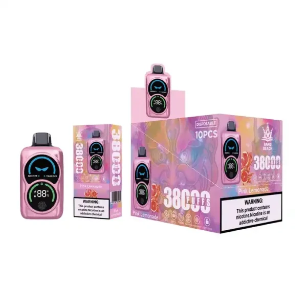 Bang Beach 38K (38000) Puffs Fingerprint LED Display 0% 2% 3% 5% Nicotine 38 Ml E-liquid Disposable Vape 7 Bang Beach 38K(38000) Puffs Fingerprint LED Display 0% 2% 3% 5% Nicotine 38 ml E-liquid Disposable Vape