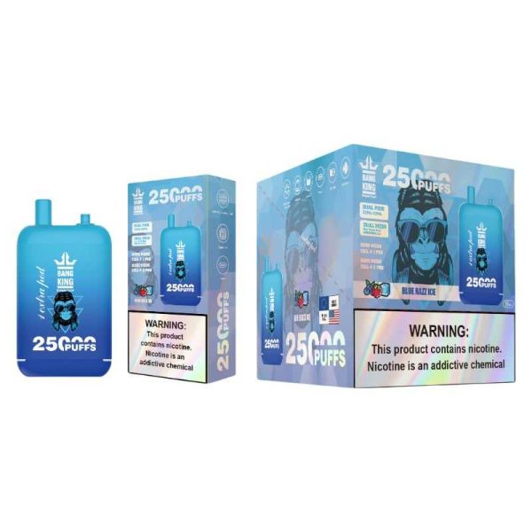 Bang King 25K 25000 Puffs Dual Pods 46ml E-liquid 0% 2% 3% 5% Nicotine Type-C Charging Disposable Vape 39 Bang King 25000 puff Disposable Vape 25k Dual Pods