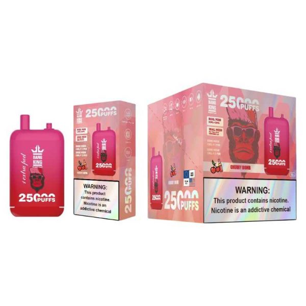 Bang King 25K 25000 Puffs Dual Pods 46ml E-liquid 0% 2% 3% 5% Nicotine Type-C Charging Disposable Vape 38 Bang King 25000 puff Disposable Vape 25k Dual Pods