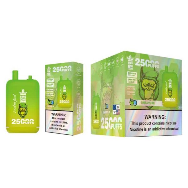 Bang King 25K 25000 Puffs Dual Pods 46ml E-liquid 0% 2% 3% 5% Nicotine Type-C Charging Disposable Vape 35 Bang King 25000 puff Disposable Vape 25k Dual Pods
