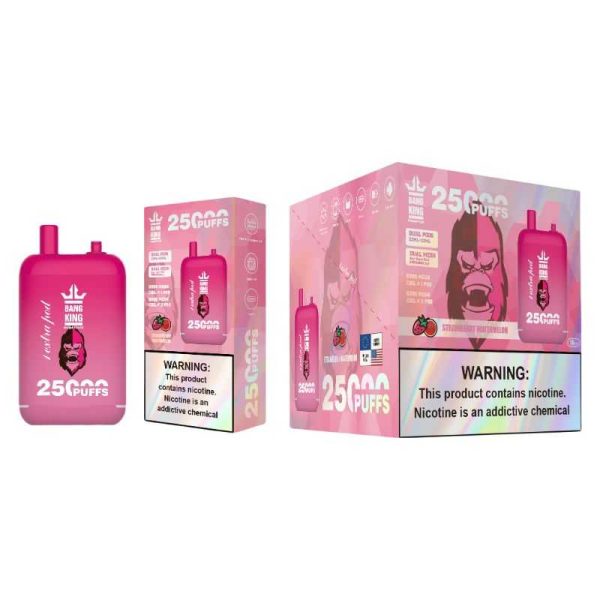 Bang King 25K 25000 Puffs Dual Pods 46ml E-liquid 0% 2% 3% 5% Nicotine Type-C Charging Disposable Vape 32 Bang King 25000 puff Disposable Vape 25k Dual Pods