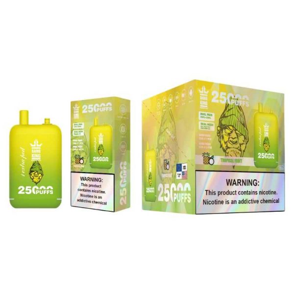Bang King 25K 25000 Puffs Dual Pods 46ml E-liquid 0% 2% 3% 5% Nicotine Type-C Charging Disposable Vape 30 Bang King 25000 puff Disposable Vape 25k Dual Pods