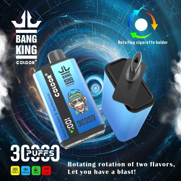 Bang King 30K (30000) Puffs New Double Flavor 0% 2% 3% 5% Nicotine LED Digital Display 36ml E-liquid Disposable Vape 30 Bang King 30K(30000) Puffs New Double Flavor 0% 2% 3% 5% Nicotine LED Digital Display 36ml E-liquid Disposable Vape
