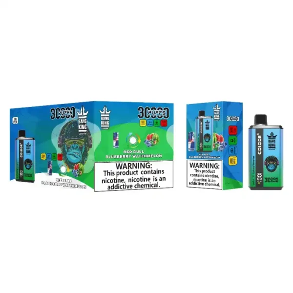 Bang King 30K (30000) Puffs New Double Flavor 0% 2% 3% 5% Nicotine LED Digital Display 36ml E-liquid Disposable Vape 36 Bang King 30K(30000) Puffs New Double Flavor 0% 2% 3% 5% Nicotine LED Digital Display 36ml E-liquid Disposable Vape