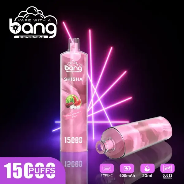 Bang SHISHA 15K (15000) Puffs 0% 2% 3% 5% Nicotine 600mAh Battery 23ml Oil Disposable Vape Pen 1 Bang SHISHA 15K (15000) Puffs 0% 2% 3% 5% Nicotine 600mAh Battery 23ml Oil Disposable Vape Pen vapes88.com