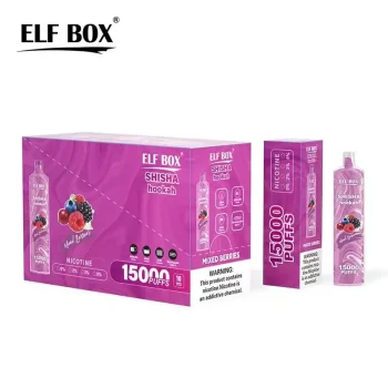 Home 34 ELF BOX LS 15K(15000) Puffs Shisha Hookah Rechargeable 26ml e-juice 2% 5% Nicotine Type-C charging Disposable Vape
