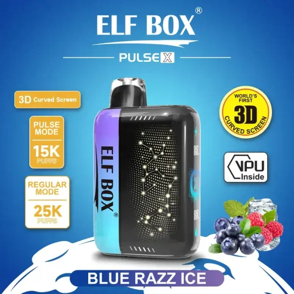 ELF Box Pulse X 25k (25000) Puffs 3D Curved Screen 18ml E-liquid Beautiful Disposable Vape 11 ELF BOX PULSE X 25k (25000) Puffs 3D Curved Screen 18ml E-liquid Beautiful Disposable Vape