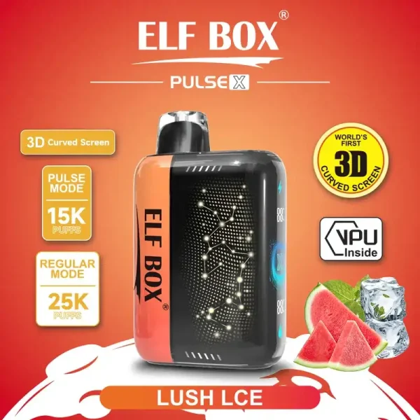 ELF Box Pulse X 25k (25000) Puffs 3D Curved Screen 18ml E-liquid Beautiful Disposable Vape 7 ELF BOX PULSE X 25k (25000) Puffs 3D Curved Screen 18ml E-liquid Beautiful Disposable Vape