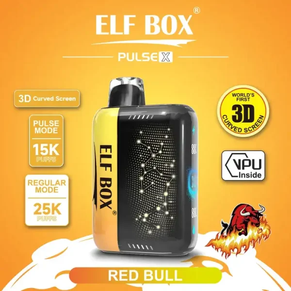 ELF Box Pulse X 25k (25000) Puffs 3D Curved Screen 18ml E-liquid Beautiful Disposable Vape 5 ELF BOX PULSE X 25k (25000) Puffs 3D Curved Screen 18ml E-liquid Beautiful Disposable Vape