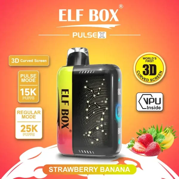 ELF Box Pulse X 25k (25000) Puffs 3D Curved Screen 18ml E-liquid Beautiful Disposable Vape 4 ELF BOX PULSE X 25k (25000) Puffs 3D Curved Screen 18ml E-liquid Beautiful Disposable Vape