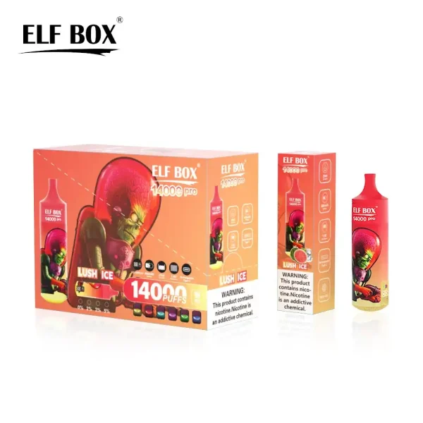 ELF Box Rgb 14K (14000) Puffs PRO 25ml E-liquid Type-C Rechargeable 0% 2% 3% 5% Nicotine Disposable Vape Pen 1 ELF Box Rgb 14K (14000) Puffs PRO 25ml E-liquid Type-C Rechargeable 0% 2% 3% 5% Nicotine Disposable Vape Pen vapes88.com