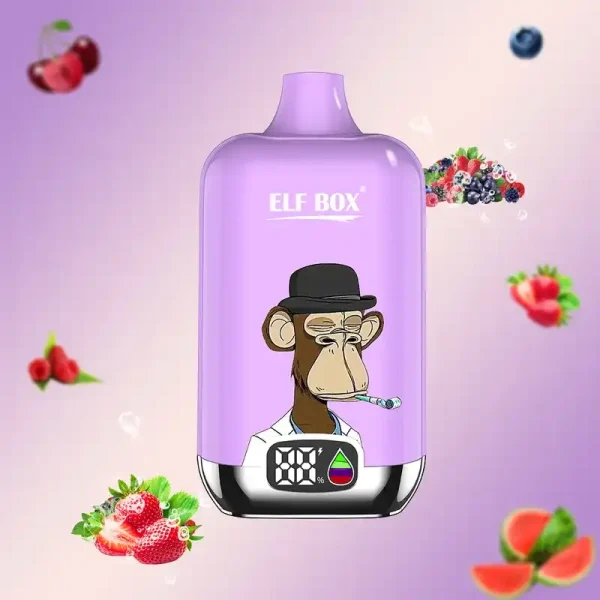 ELF Box Digital 12K (12000) Puffs LED Display 25ml E-liquid 0% 2% 3% 5% Nicotine Type-C Rechargeable Disposable Vape 8 ELF Box Digital 12K(12000) puffs LED Display 25ml E-liquid 0% 2% 3% 5% Nicotine Type-C Rechargeable Disposable Vape