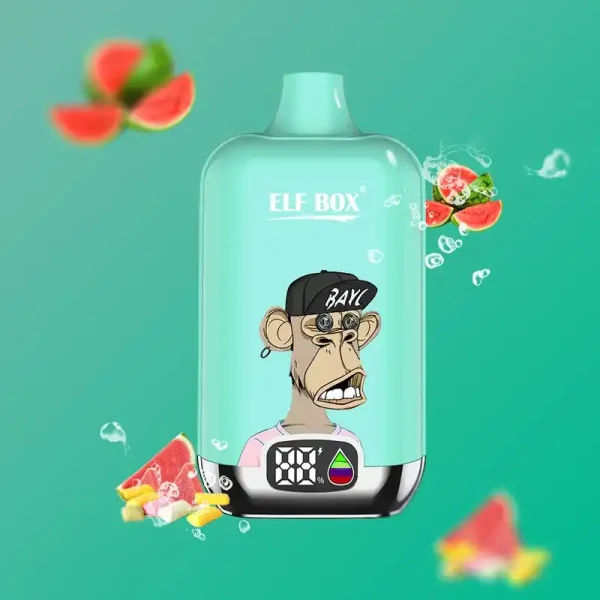 ELF Box Digital 12K (12000) Puffs LED Display 25ml E-liquid 0% 2% 3% 5% Nicotine Type-C Rechargeable Disposable Vape 12 ELF Box Digital 12K(12000) puffs LED Display 25ml E-liquid 0% 2% 3% 5% Nicotine Type-C Rechargeable Disposable Vape