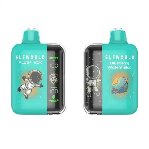 Elfworld PLUS 25K 20000 Puffs 0% 2% 3% And 5% Nicotine LCD Screen Display 22ml E-liquid Capacity Display Disposable Vape 4 Elfworld PLUS 20000 Puffs nicotine strengths: 0%, 2%, 3%, and 5% LCD Screen Display 22ml e-liquid capacity Display Disposable Vape