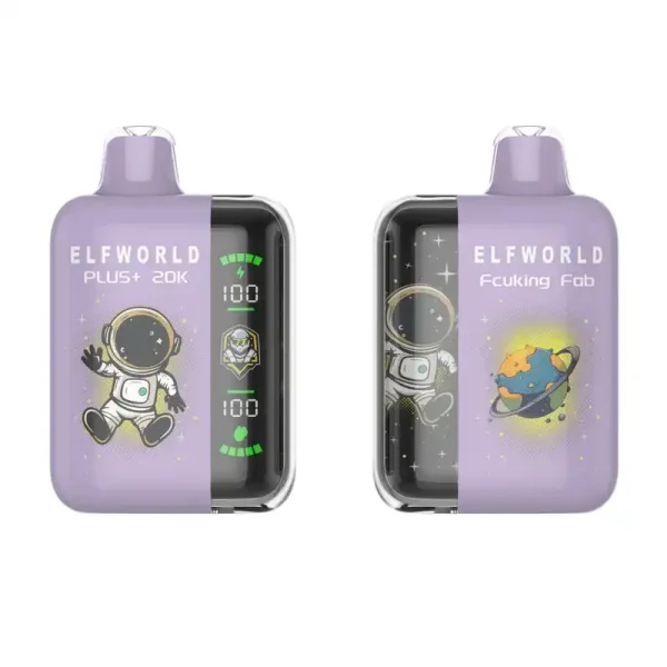 Elfworld PLUS 25K 20000 Puffs 0% 2% 3% And 5% Nicotine LCD Screen Display 22ml E-liquid Capacity Display Disposable Vape 7 Elfworld PLUS 20000 Puffs nicotine strengths: 0%, 2%, 3%, and 5% LCD Screen Display 22ml e-liquid capacity Display Disposable Vape