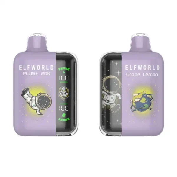 Elfworld PLUS 25K 20000 Puffs 0% 2% 3% And 5% Nicotine LCD Screen Display 22ml E-liquid Capacity Display Disposable Vape 8 Elfworld PLUS 20000 Puffs nicotine strengths: 0%, 2%, 3%, and 5% LCD Screen Display 22ml e-liquid capacity Display Disposable Vape