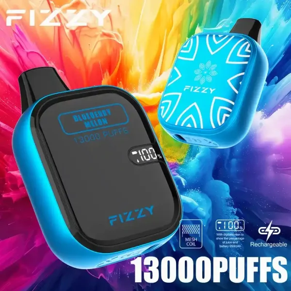 Fizzy Boom 13K (13000) Puffs 21ML E-liquid Mesh Coil LCD Screen 650mAh Rechargeable Battery 2 5% Nicotine Disposable Vape 3 Fizzy Boom 13K (13000) Puffs 21ML E-liquid Mesh Coil LCD Screen 650mAh Rechargeable Battery 2 5% Nicotine Disposable Vape