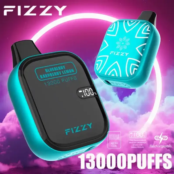 Fizzy Boom 13K (13000) Puffs 21ML E-liquid Mesh Coil LCD Screen 650mAh Rechargeable Battery 2 5% Nicotine Disposable Vape 4 Fizzy Boom 13K (13000) Puffs 21ML E-liquid Mesh Coil LCD Screen 650mAh Rechargeable Battery 2 5% Nicotine Disposable Vape