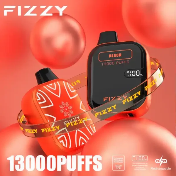 Fizzy Boom 13K (13000) Puffs 21ML E-liquid Mesh Coil LCD Screen 650mAh Rechargeable Battery 2 5% Nicotine Disposable Vape 8 Fizzy Boom 13K (13000) Puffs 21ML E-liquid Mesh Coil LCD Screen 650mAh Rechargeable Battery 2 5% Nicotine Disposable Vape