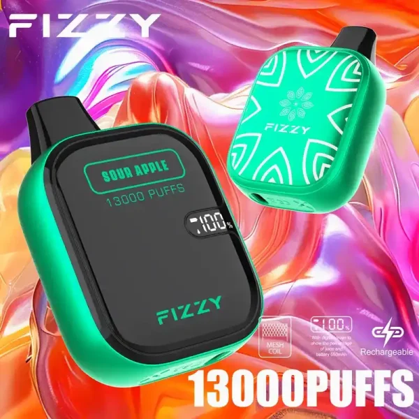 Fizzy Boom 13K (13000) Puffs 21ML E-liquid Mesh Coil LCD Screen 650mAh Rechargeable Battery 2 5% Nicotine Disposable Vape 9 Fizzy Boom 13K (13000) Puffs 21ML E-liquid Mesh Coil LCD Screen 650mAh Rechargeable Battery 2 5% Nicotine Disposable Vape