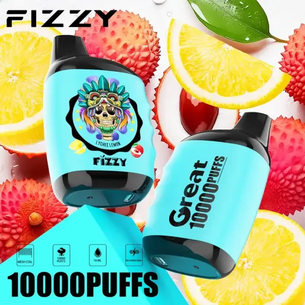 Fizzy Great 10K (10000) Puffs 18ML E-liquid Mesh Coil 650 mAh Battery 2% 5% Nicotine 10flavors Disposable Vape 31 Fizzy Great 10K (10000) Puffs 18ML E-liquid Mesh Coil 650 mAh Battery 2% 5% Nicotine 10flavors Disposable Vape