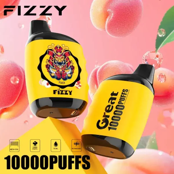Fizzy Great 10K (10000) Puffs 18ML E-liquid Mesh Coil 650 mAh Battery 2% 5% Nicotine 10flavors Disposable Vape 28 Fizzy Great 10K (10000) Puffs 18ML E-liquid Mesh Coil 650 mAh Battery 2% 5% Nicotine 10flavors Disposable Vape