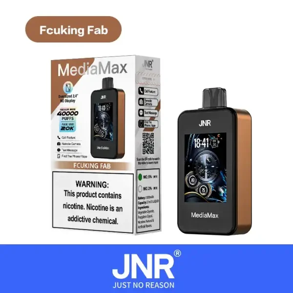 JNR Media Max 40K (40000) Puffs 2.4-Inch Large Screen And Phone Function 5% Nicotine 21mL E-liquid Disposable Vape 5 JNR Media Max 40K (40000) Puffs 2.4-Inch Large Screen And Phone Function 5% Nicotine 21mL E-liquid Disposable Vape