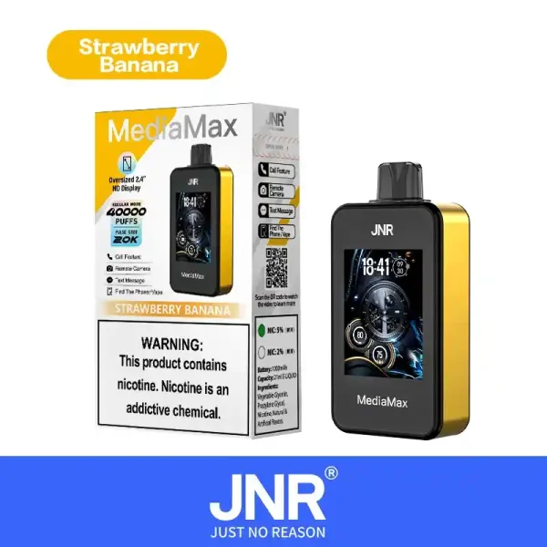 JNR Media Max 40K (40000) Puffs 2.4-Inch Large Screen And Phone Function 5% Nicotine 21mL E-liquid Disposable Vape 9 JNR Media Max 40K (40000) Puffs 2.4-Inch Large Screen And Phone Function 5% Nicotine 21mL E-liquid Disposable Vape