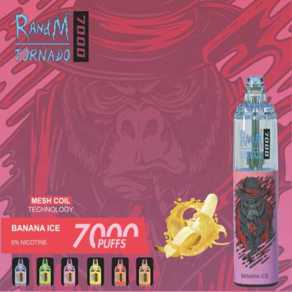 RandM Tornado 7K (7000) Puffs 14ml E-liquid 850mAh Battery 2% 5% Nicotine Rechargeable (type-C) Disposable Vape 8 RandM Tornado 7K (7000) Puffs 14ml E-liquid 850mAh Battery 2% 5% Nicotine Rechargeable (type-C) Disposable Vape