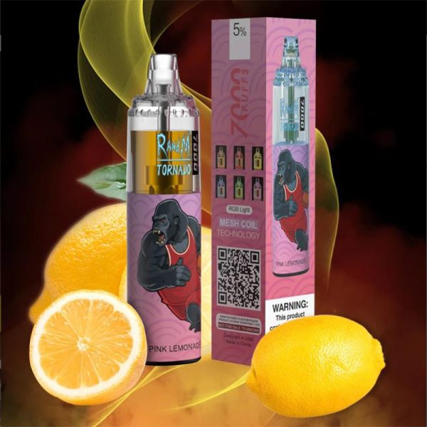 RandM Tornado 7K (7000) Puffs 14ml E-liquid 850mAh Battery 2% 5% Nicotine Rechargeable (type-C) Disposable Vape 6 RandM Tornado 7K (7000) Puffs 14ml E-liquid 850mAh Battery 2% 5% Nicotine Rechargeable (type-C) Disposable Vape