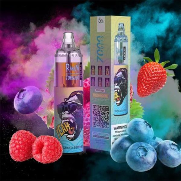 RandM Tornado 7K (7000) Puffs 14ml E-liquid 850mAh Battery 2% 5% Nicotine Rechargeable (type-C) Disposable Vape 4 RandM Tornado 7K (7000) Puffs 14ml E-liquid 850mAh Battery 2% 5% Nicotine Rechargeable (type-C) Disposable Vape