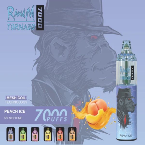 RandM Tornado 7K (7000) Puffs 14ml E-liquid 850mAh Battery 2% 5% Nicotine Rechargeable (type-C) Disposable Vape 18 RandM Tornado 7K (7000) Puffs 14ml E-liquid 850mAh Battery 2% 5% Nicotine Rechargeable (type-C) Disposable Vape