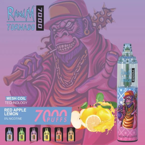 RandM Tornado 7K (7000) Puffs 14ml E-liquid 850mAh Battery 2% 5% Nicotine Rechargeable (type-C) Disposable Vape 22 RandM Tornado 7K (7000) Puffs 14ml E-liquid 850mAh Battery 2% 5% Nicotine Rechargeable (type-C) Disposable Vape