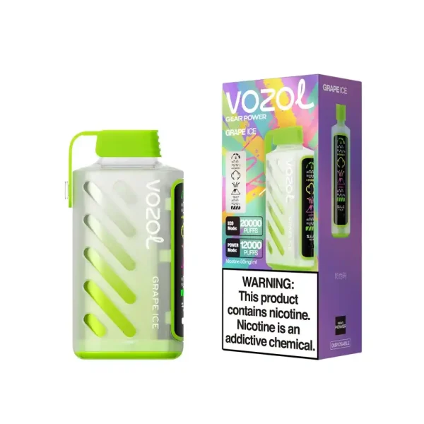 Vozol Gear Power 20K (20000) Puffs Full Screen Display 20mL E-liquid 2% 5% Nicotine USB Type-C Charging Disposable Vape 39 Vozol Gear Power 20K (20000) Puffs Full Screen Display 20mL E-liquid 2% 5% Nicotine USB Type-C Charging Disposable Vape