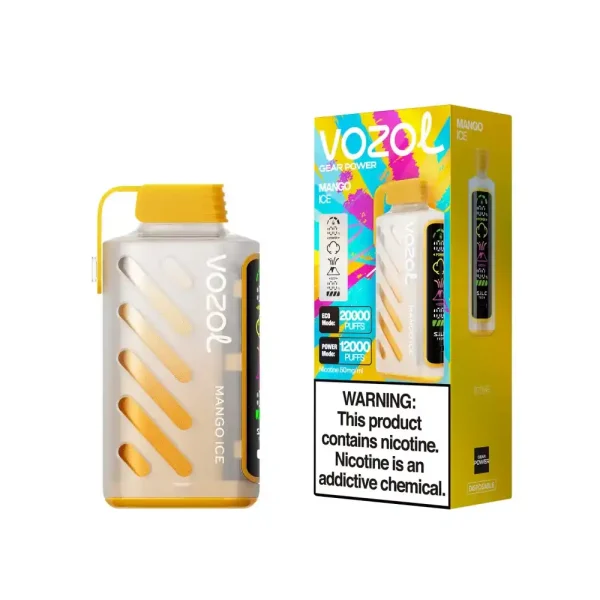 Vozol Gear Power 20K (20000) Puffs Full Screen Display 20mL E-liquid 2% 5% Nicotine USB Type-C Charging Disposable Vape 43 Vozol Gear Power 20K (20000) Puffs Full Screen Display 20mL E-liquid 2% 5% Nicotine USB Type-C Charging Disposable Vape