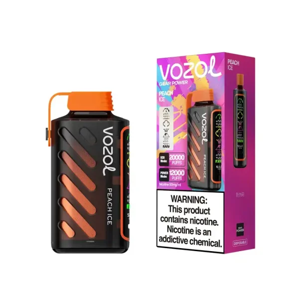Vozol Gear Power 20K (20000) Puffs Full Screen Display 20mL E-liquid 2% 5% Nicotine USB Type-C Charging Disposable Vape 46 Vozol Gear Power 20K (20000) Puffs Full Screen Display 20mL E-liquid 2% 5% Nicotine USB Type-C Charging Disposable Vape