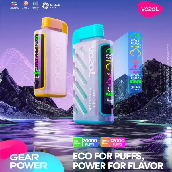 Vozol Gear Power 20K (20000) Puffs Full Screen Display 20mL E-liquid 2% 5% Nicotine USB Type-C Charging Disposable Vape 33 Vozol Gear Power 20K (20000) Puffs Full Screen Display 20mL E-liquid 2% 5% Nicotine USB Type-C Charging Disposable Vape