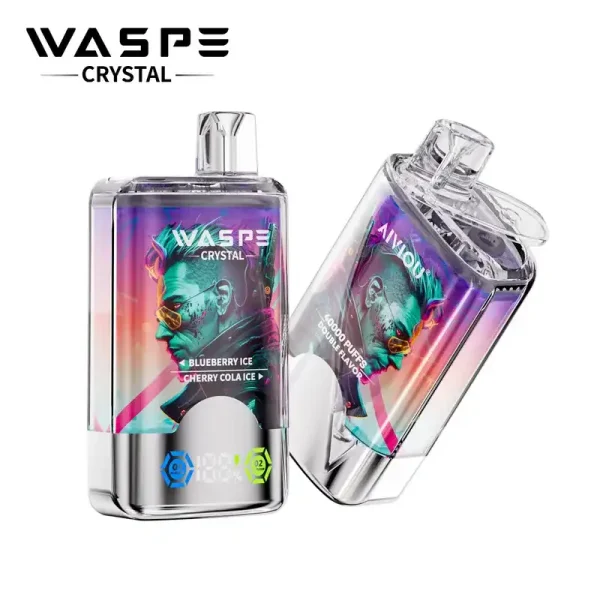 WASPE Crystal Double Flavors 40K (40000) Puffs 32mL E-liquid 0% 2% 5% Nicotine Smart LED Display Type-C Charging Disposable Vape 3 WASPE Crystal Double Flavors 40K (40000) Puffs 32mL E-liquid 0% 2% 5% Nicotine Smart LED Display Type-C Charging Disposable Vape