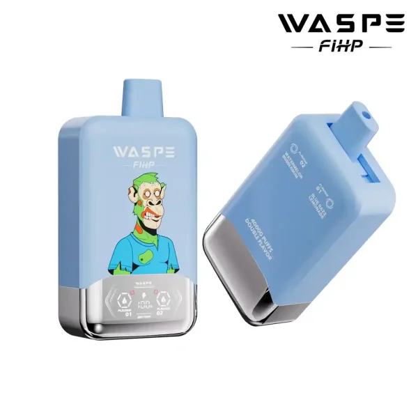 WASPE FIHP Double Flavor 40K (40000) Puffs Smart LED Display 2% 5% Nicotine 36mL E-liquid 850mAh Rechargeable Battery Disposable Vape 3 WASPE FIHP Double Flavor 40K (40000) Puffs Smart LED Display 2% 5% Nicotine 36mL E-liquid 850mAh Rechargeable Battery Disposable Vape