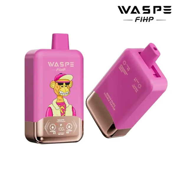 WASPE FIHP Double Flavor 40K (40000) Puffs Smart LED Display 2% 5% Nicotine 36mL E-liquid 850mAh Rechargeable Battery Disposable Vape 4 WASPE FIHP Double Flavor 40K (40000) Puffs Smart LED Display 2% 5% Nicotine 36mL E-liquid 850mAh Rechargeable Battery Disposable Vape