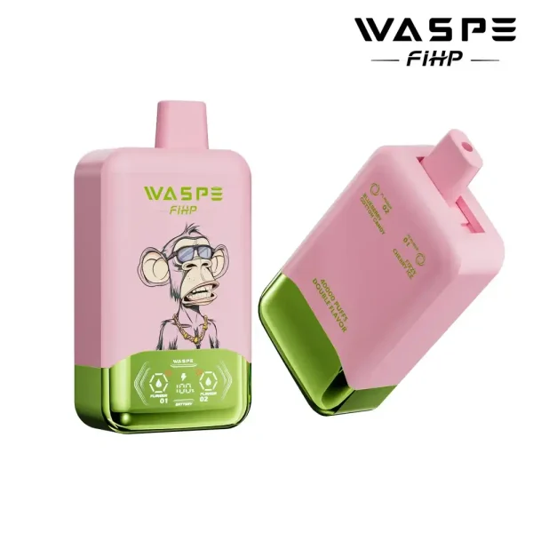 WASPE FIHP Double Flavor 40K (40000) Puffs Smart LED Display 2% 5% Nicotine 36mL E-liquid 850mAh Rechargeable Battery Disposable Vape 5 WASPE FIHP Double Flavor 40K (40000) Puffs Smart LED Display 2% 5% Nicotine 36mL E-liquid 850mAh Rechargeable Battery Disposable Vape
