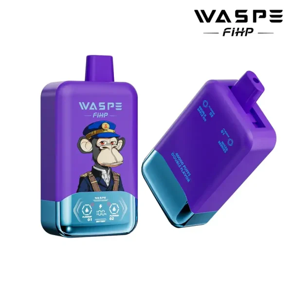 WASPE FIHP Double Flavor 40K (40000) Puffs Smart LED Display 2% 5% Nicotine 36mL E-liquid 850mAh Rechargeable Battery Disposable Vape 7 WASPE FIHP Double Flavor 40K (40000) Puffs Smart LED Display 2% 5% Nicotine 36mL E-liquid 850mAh Rechargeable Battery Disposable Vape